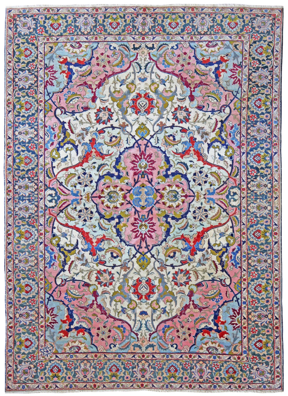 Antique 'Benlian' Tabriz carpet