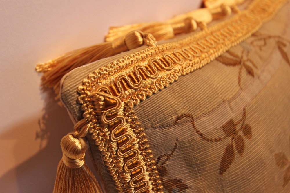 Antique Aubusson cushion View III