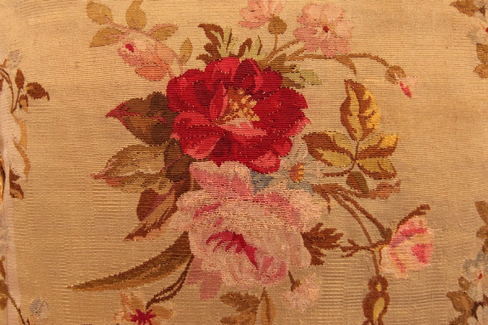 Antique Aubusson cushion View VI