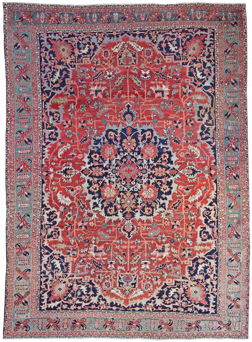 Antique Serapi carpet