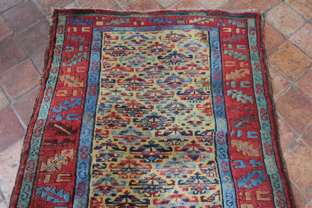 Antique Kurdish long rug View II