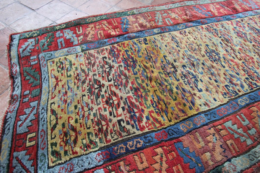 Antique Kurdish long rug View III