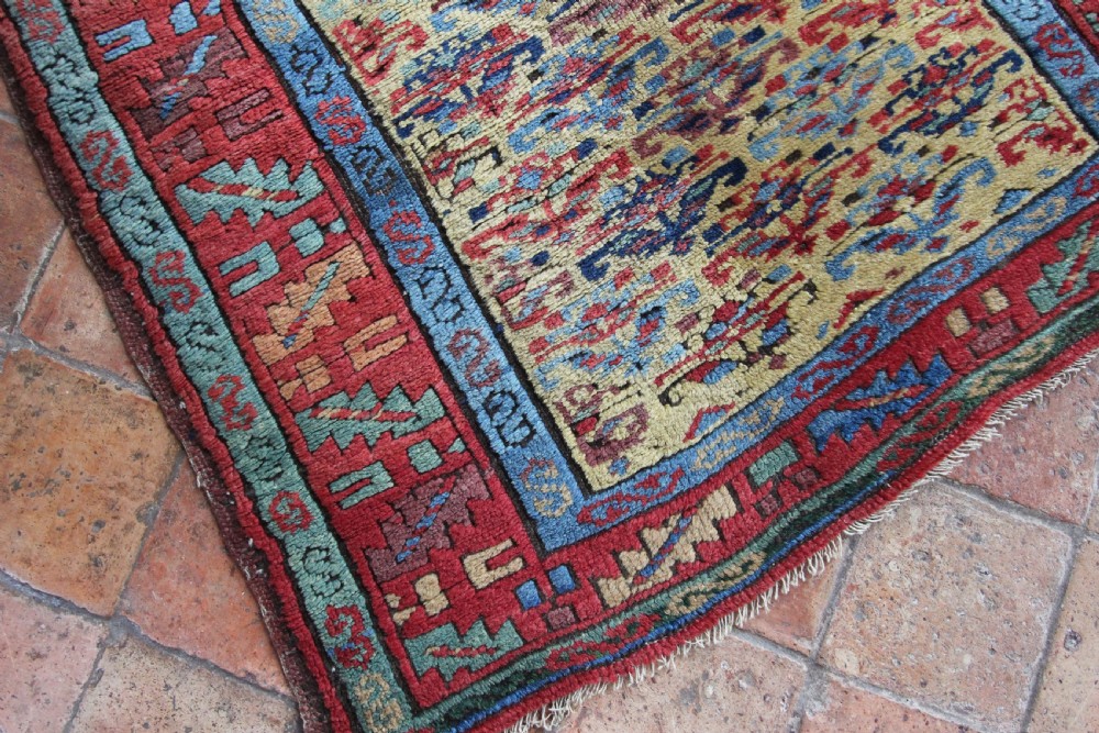 Antique Kurdish long rug View X
