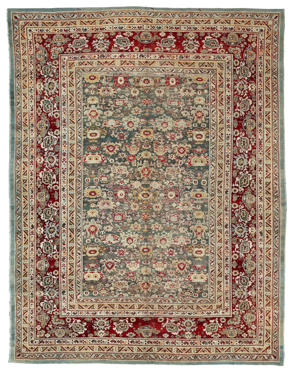 Antique Agra carpet