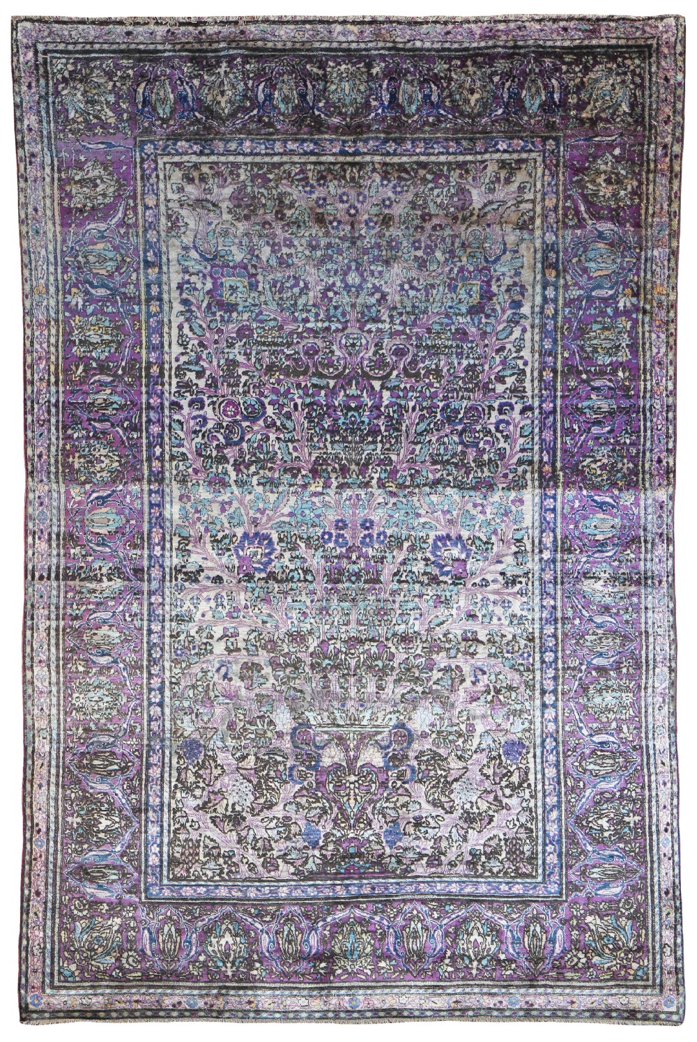 Antique Silk Farahan rug