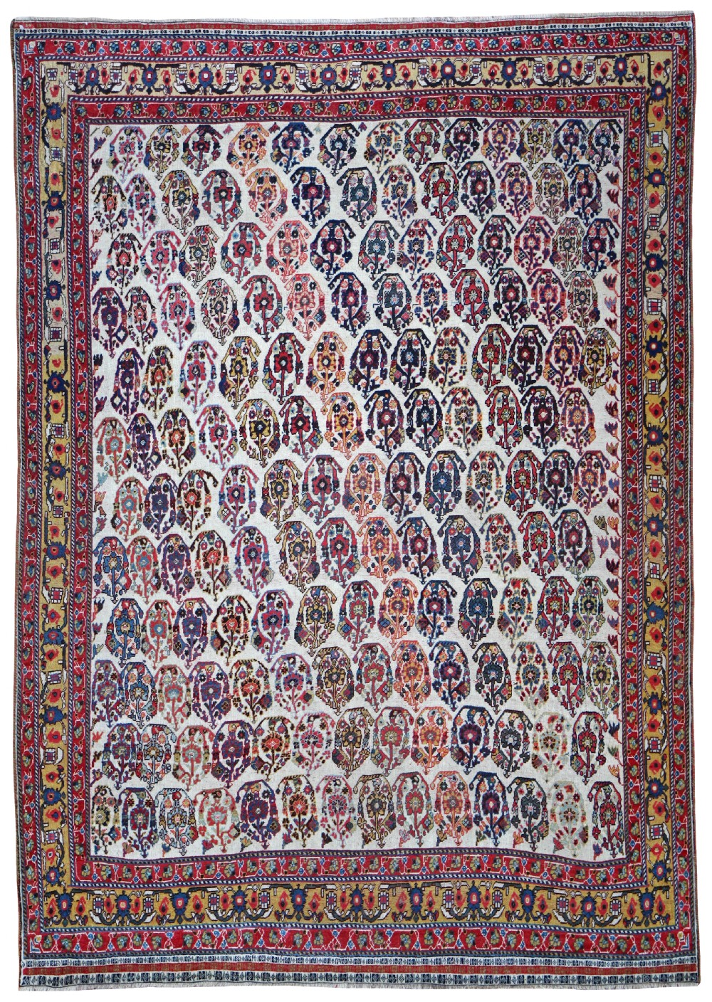 Antique Qashqai Kashkuli rug