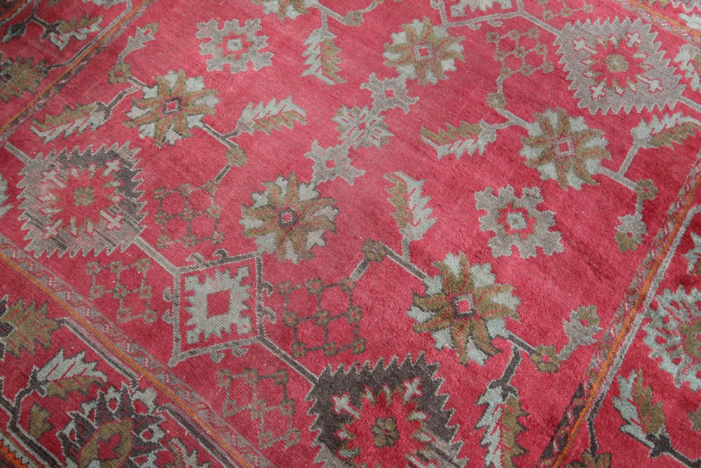 Antique square Ushak carpet View VI