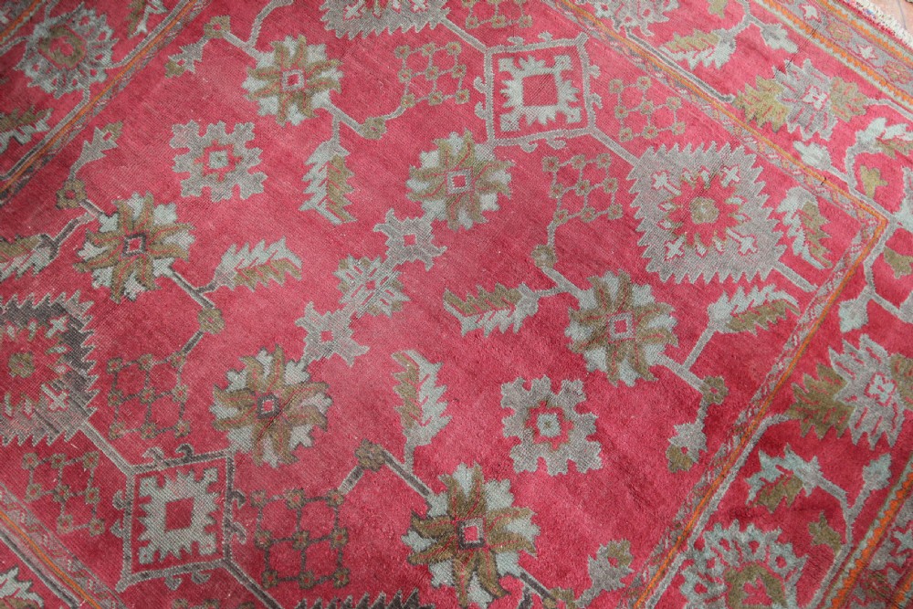 Antique square Ushak carpet View VII