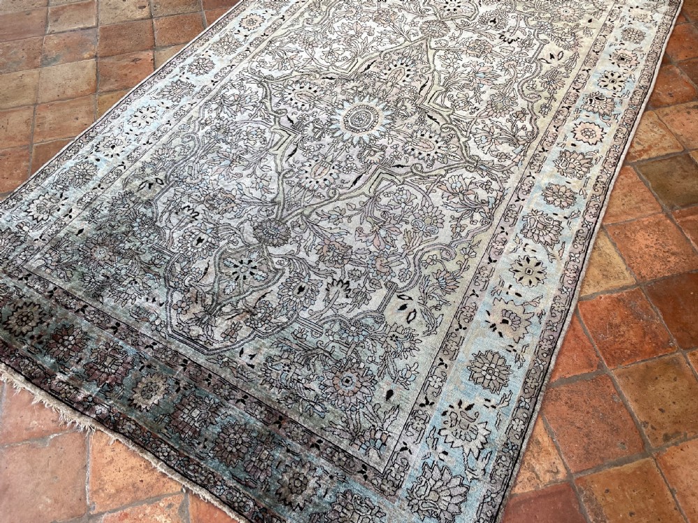 Antique Silk Farahan rug View XI