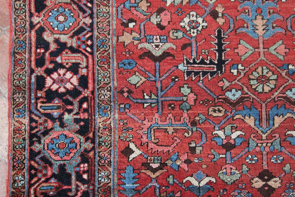 Antique Heriz Kelleh carpet View V