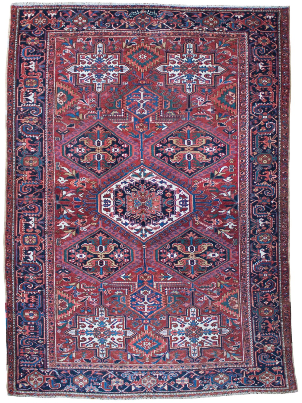 Antique Heriz carpet, 'Karaja' design, Persia