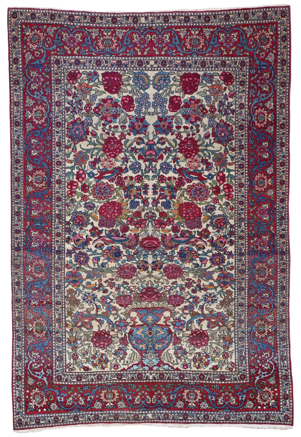 Antique Isfahan rug
