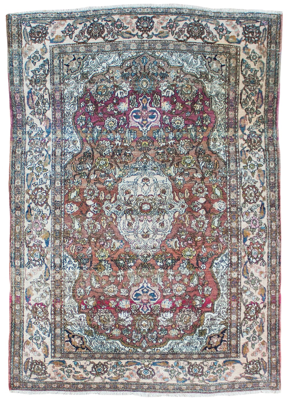 Antique Isfahan rug