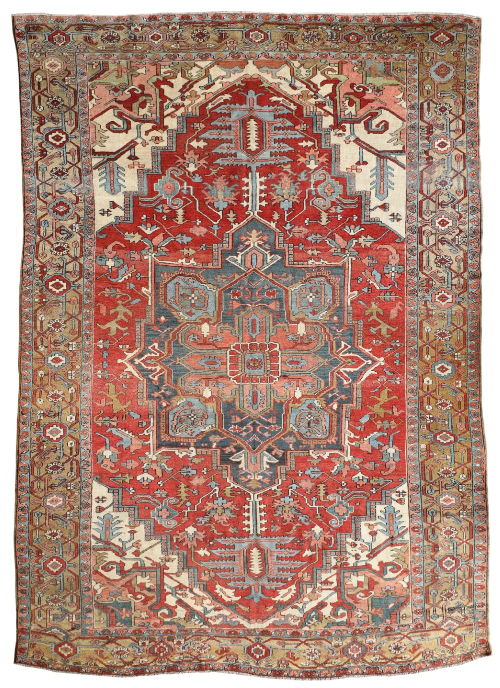 Antique Serapi carpet