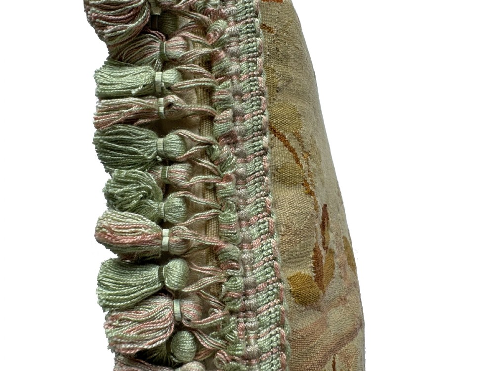 Antique Aubusson cushion View II