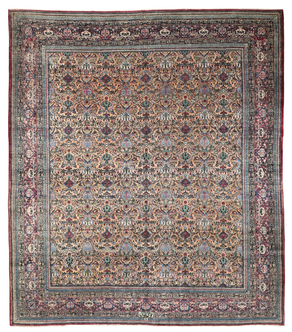 Antique Tehran carpet
