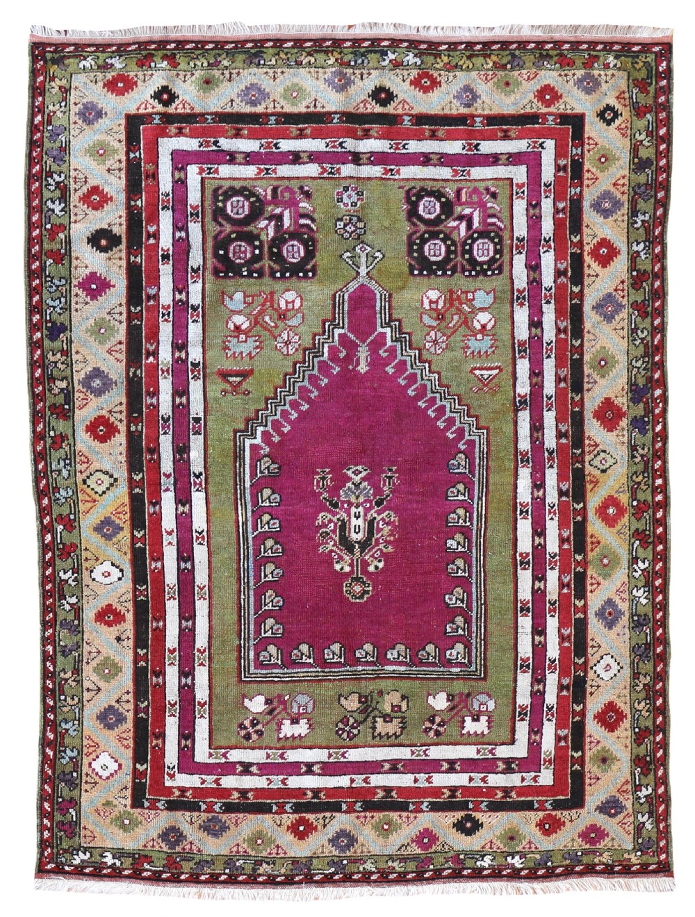 Antique Kirshehir Prayer rug
