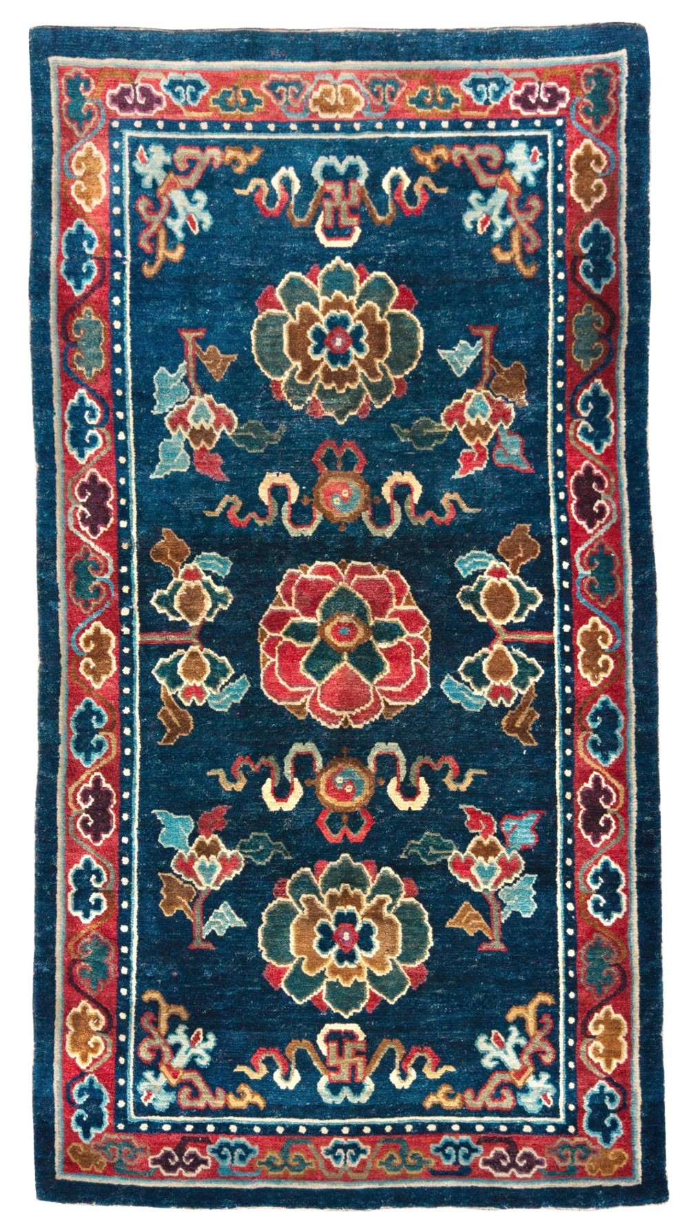 Antique Tibetan Khaden rug