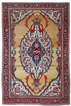 ANTIQUE SAROUK FEREGHAN RUG