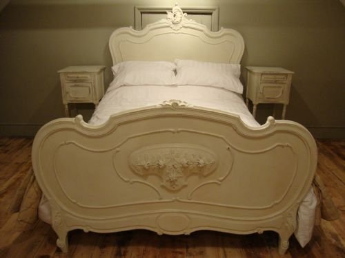 French Louis Xv Style Painted Double Bed