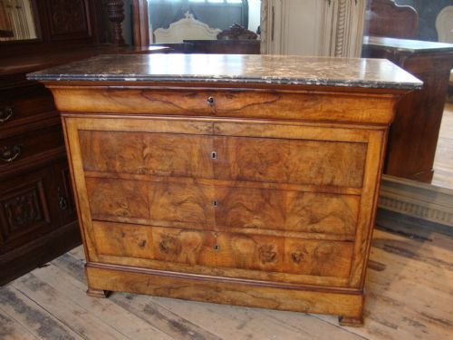 Louis Phillipe Walnut Commode