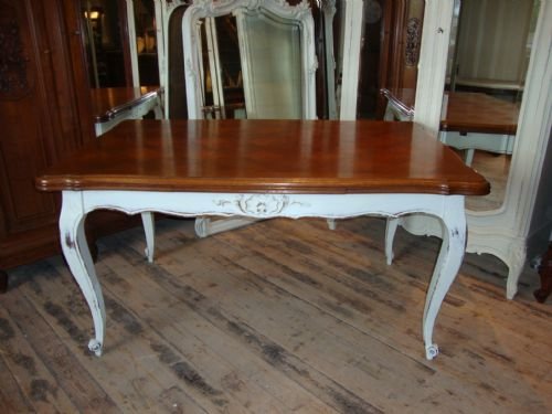 French Oak Draw Leaf Table