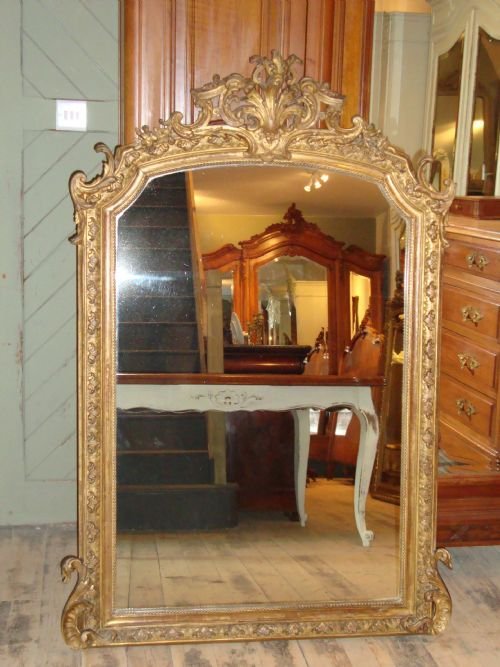 Antique French Gilded Mirror