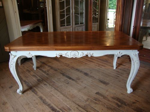 French Walnut Extending Dining Table