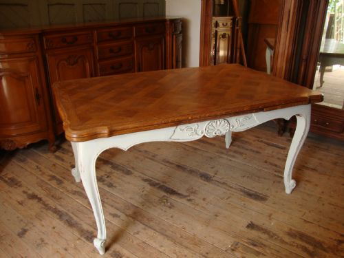 French Oak Extending Dining Table