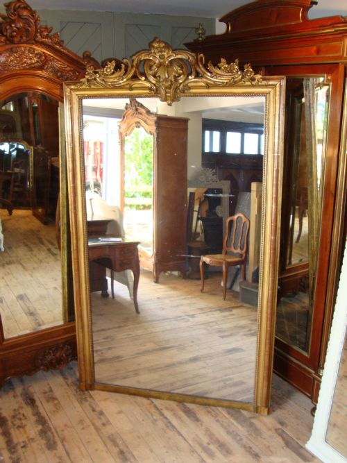 Antique French Gilded Mirror