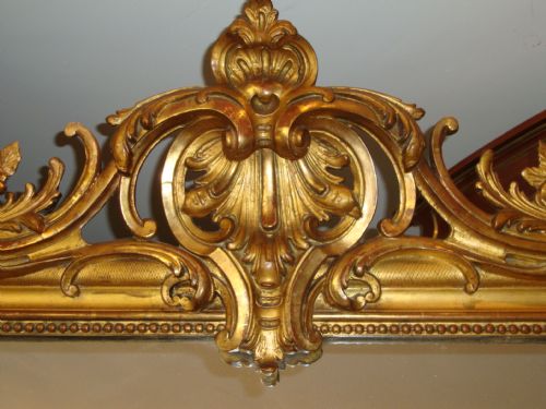 fig 1. ANTIQUE FRENCH GILDED MIRROR