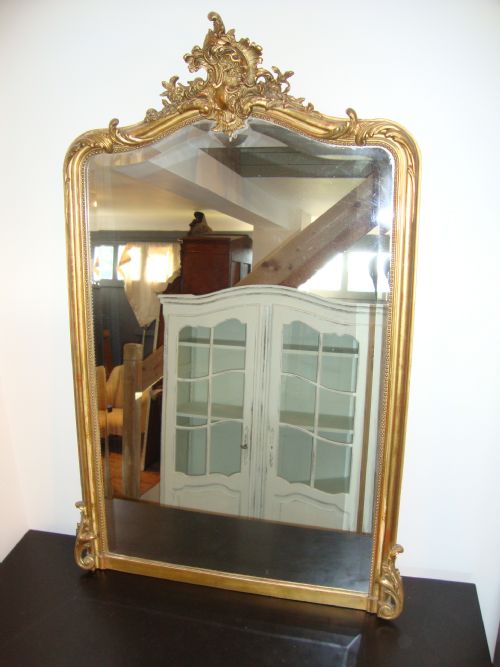 French Louis Xv Style Gilded Mirror