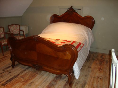 French Louis Xv Style Walnut Bed