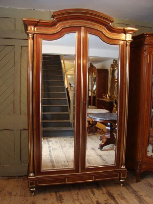 French Mohogany 2 Door Armoire
