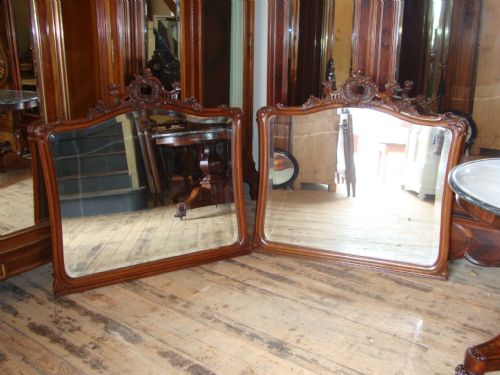 French Louis Xv Style Pair of Mirrors