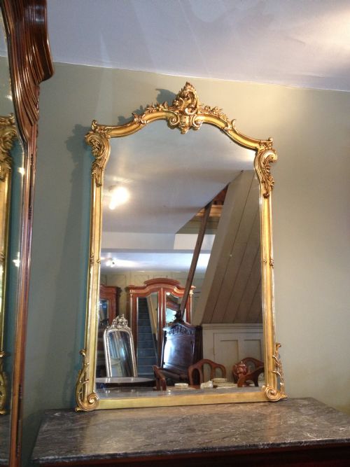 French Louis Xv Style Gilded Mirror