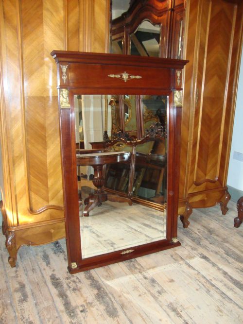 French Empire Style Mohogany Mirror