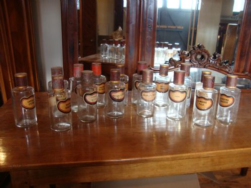 French Chemist Glass Jars