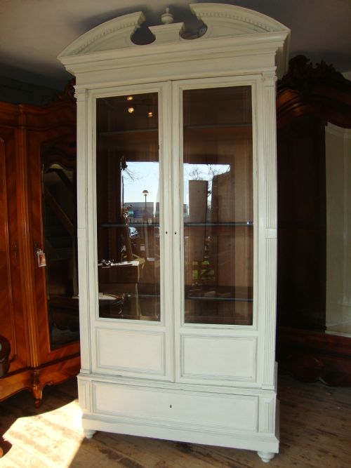 French Vitrine Bookcase Cabinet