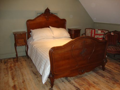 French Louis Xv Style Walnut Bed