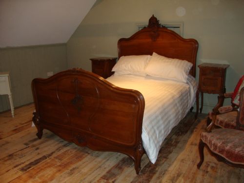 fig 1. FRENCH LOUIS XV STYLE WALNUT BED