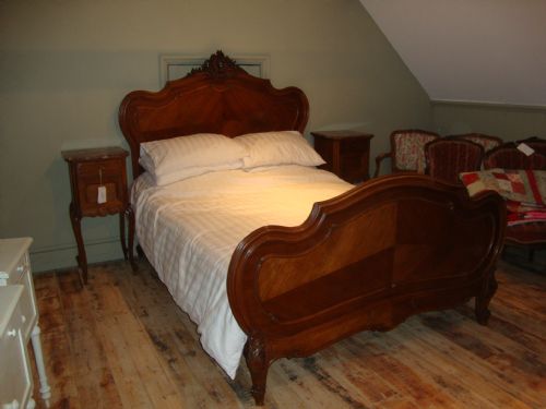 French Louis Xv Style Walnut Bed
