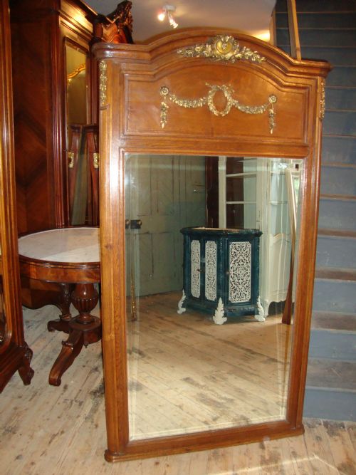 French Classic Style Oak Mirror