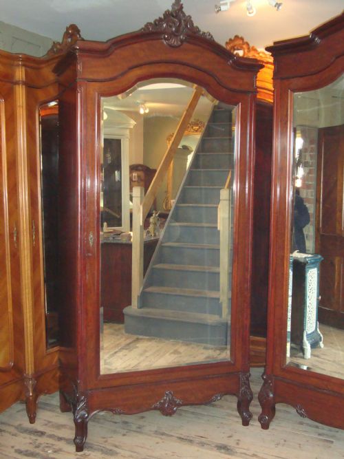 fig 1. PAIR OF LOUIS XV STYLE FRENCH ARMOIRES
