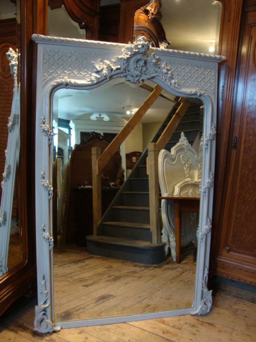 French Louis Xv Style Overpainted Mirror