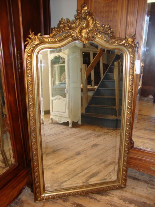 French Louis Xv Style Gilded Mirror