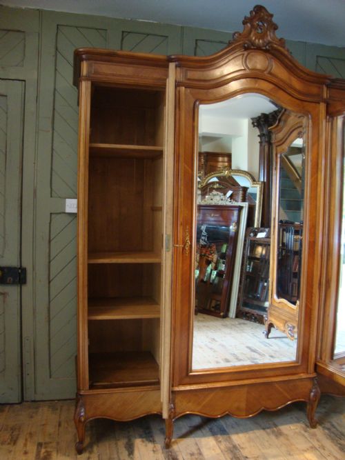 fig 1. FRENCH LOUIS XV STYLE TRIPLE ARMOIRE