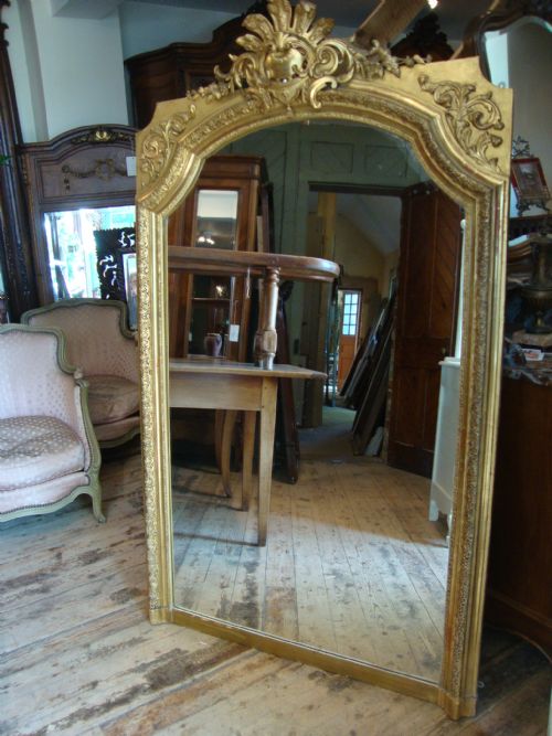 French Louis Xv Style Gilded Mirror