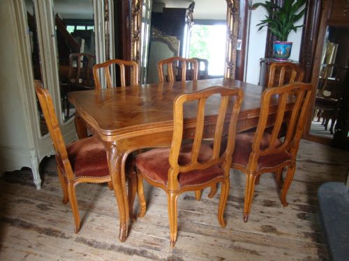 fig 1. FRENCH DINING TABLE & 6 CHAIRS