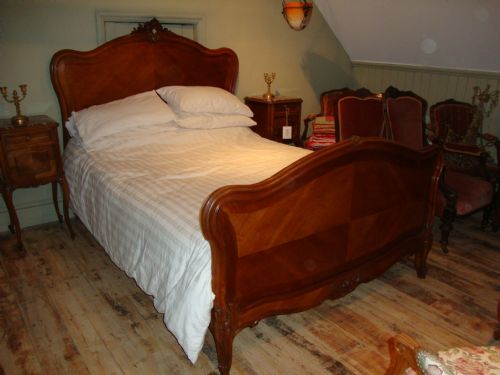 fig 1. FRENCH LOUIS XV STYLE WALNUT BED